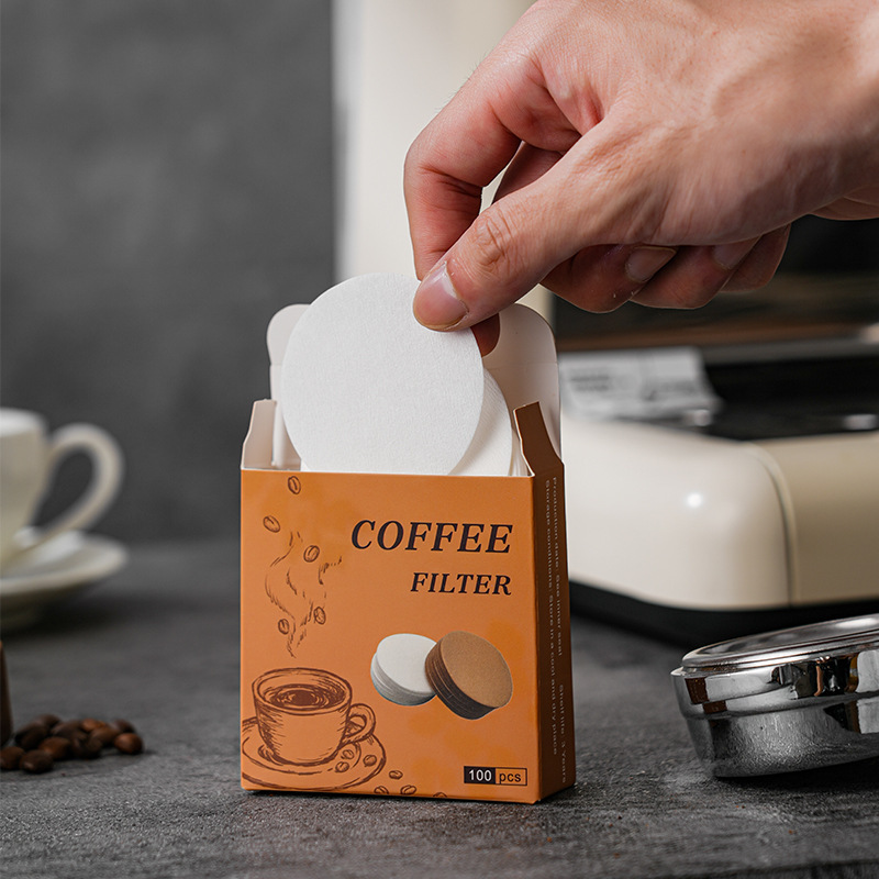 Coffee Vending Equipment - Набор круглых бумажных фильтров для кофе,