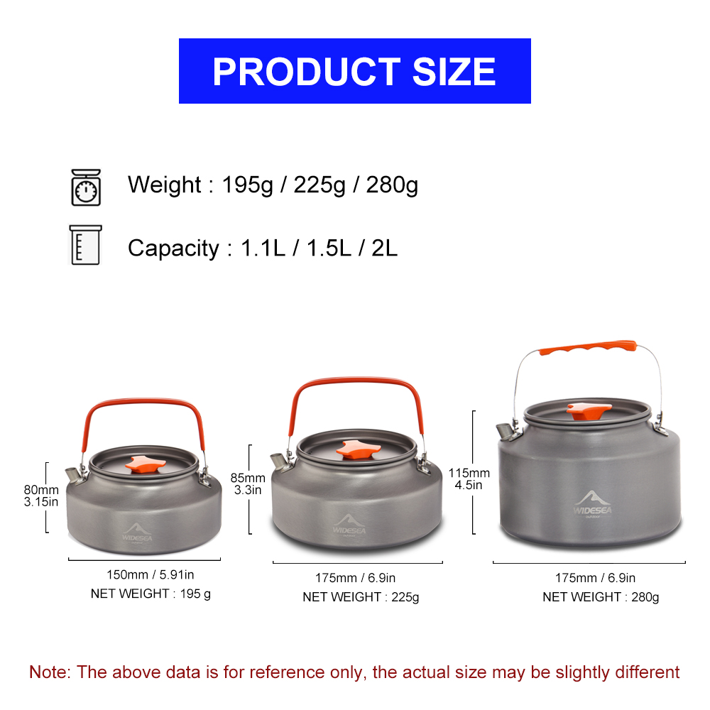 Widesea 1,1 л, 2 л, 1,5 л, чай – обзор и цена Outdoor Coffee Equipment