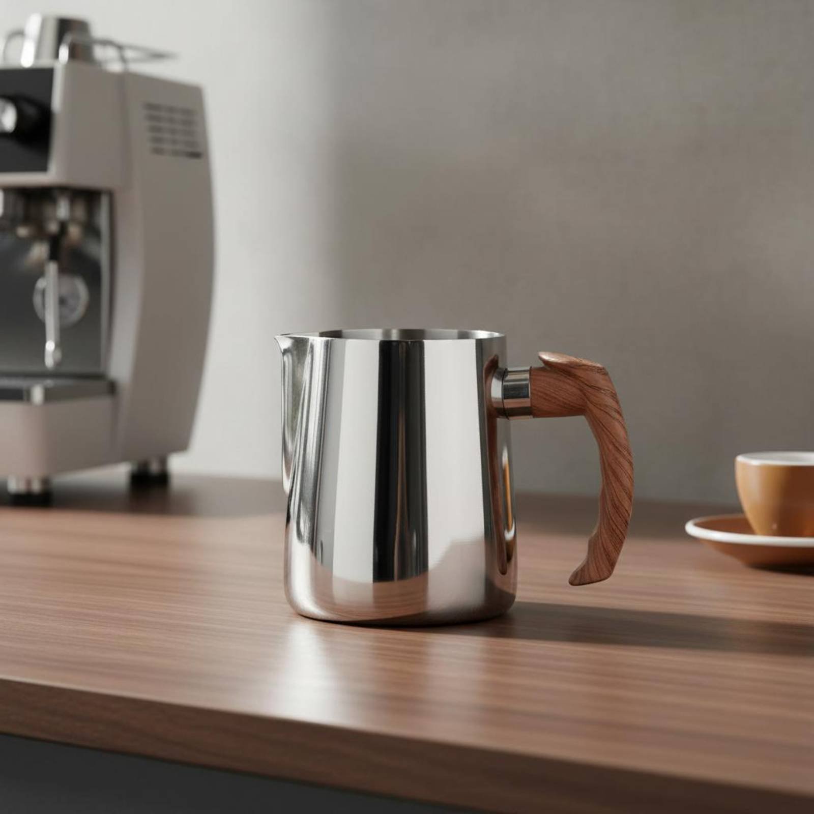 Кувшин для латте-арта с деревя – обзор и цена Milk Steaming Pitcher